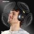 Monster Persona SE ANC Active Noise Cancelling Headphones, Wireless Bluetooth Headphones Over Ear, 60H Playtime, HiFi Stereo Audio, Deep Bass, Built-in Mic, Memory Foam Ear Cups for Home Office - Black
